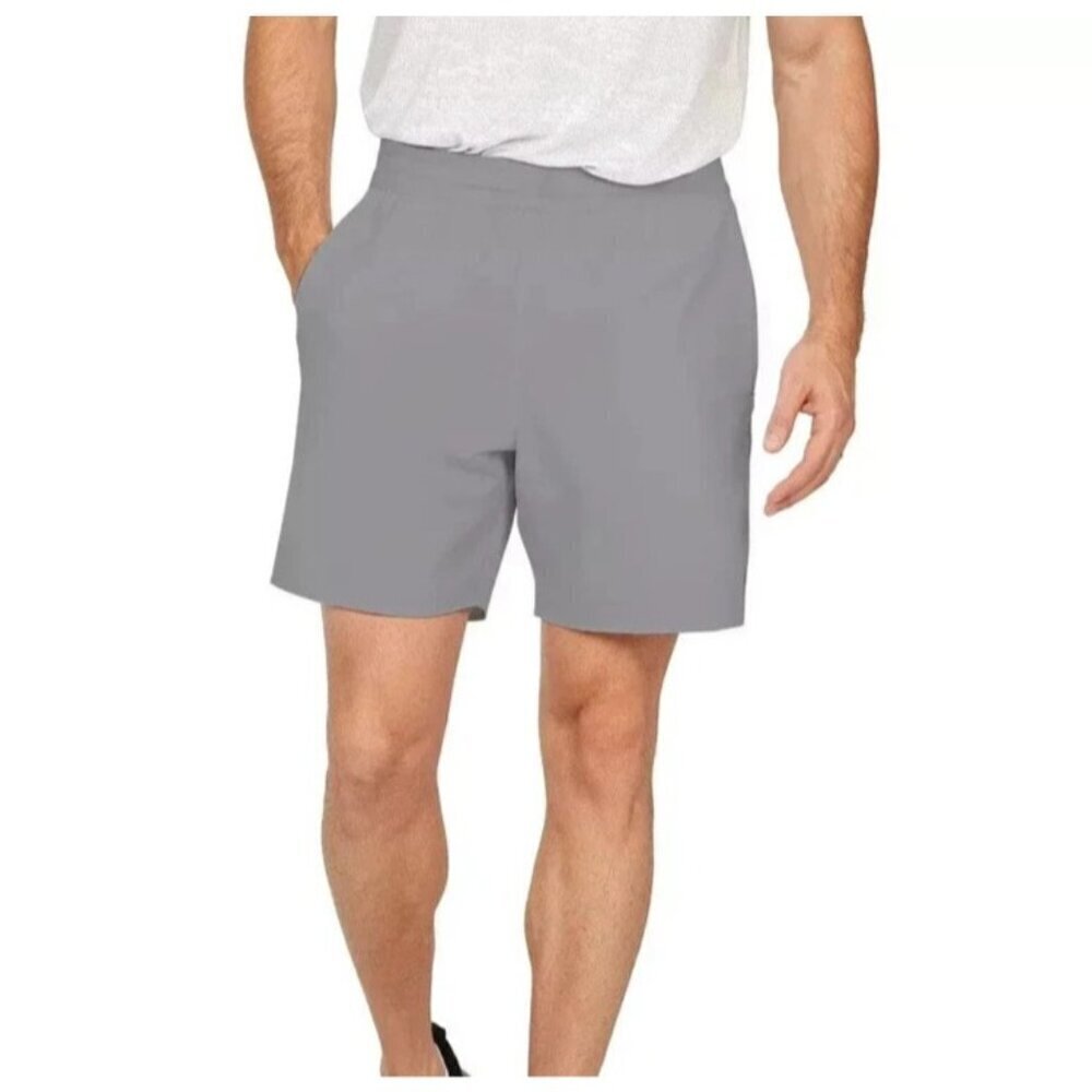 NEW Spyder Active Men's XXL Light Gray Athletic Shorts 90% Polyester 10% Spandex
